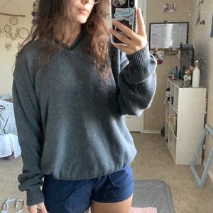 Vintage Eddie Bauer V neck Oversize Sweater